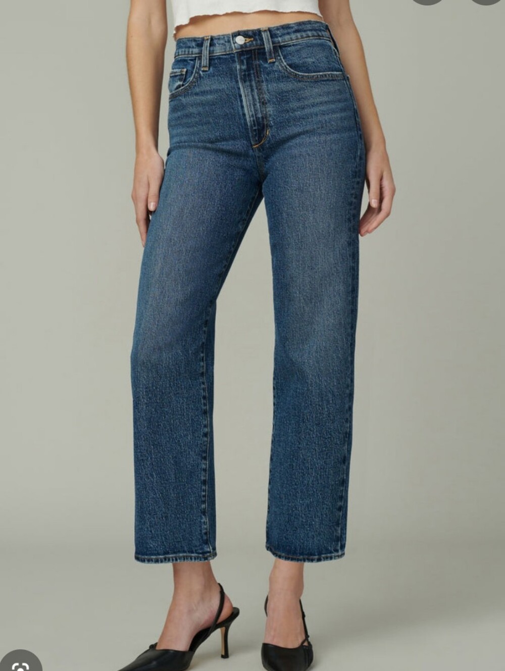 Joe's Jeans The Margot Bad Liar High Rise Cropped Straight Jean, Sz. 32